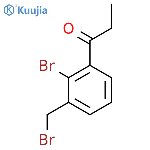 1-(2-Bromo-3-(bromomethyl)phenyl)propan-1-one structure