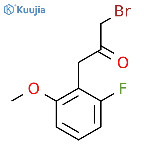 1-Bromo-3-(2-fluoro-6-methoxyphenyl)propan-2-one structure