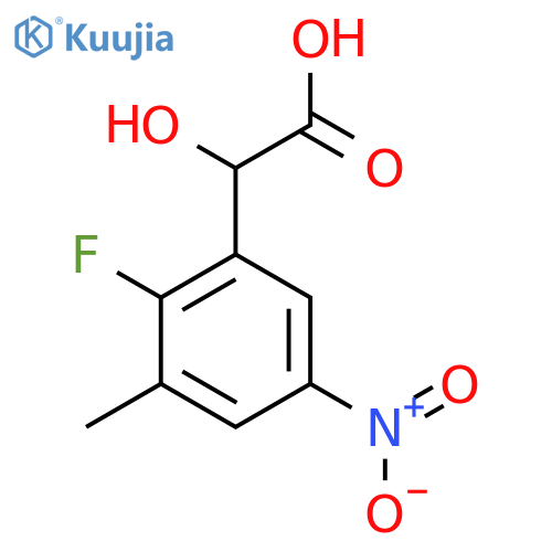 2-Fluoro-3-methyl-5-nitromandelic acid structure