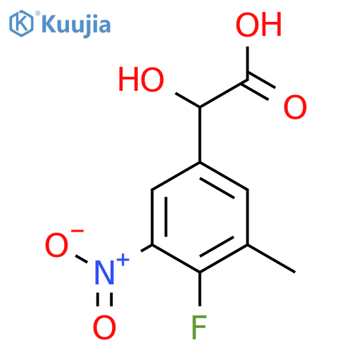 4-Fluoro-3-methyl-5-nitromandelic acid structure