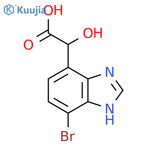 2-(4-Bromo-1H-benzo[d]imidazol-7-yl)-2-hydroxyacetic acid structure