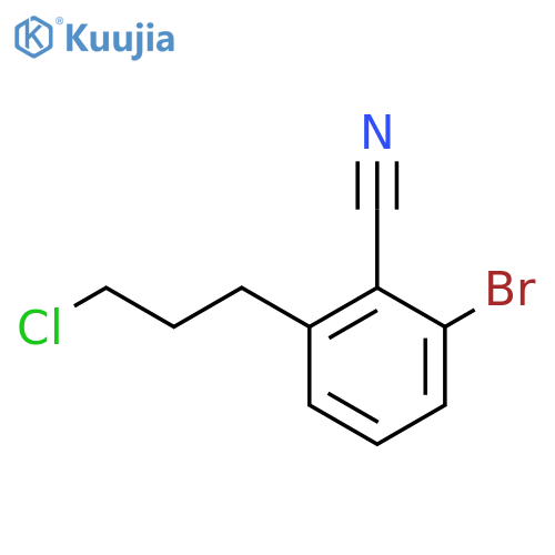 2-Bromo-6-(3-chloropropyl)benzonitrile structure