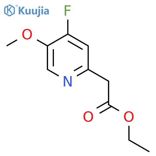 Ethyl 4-fluoro-5-methoxypyridine-2-acetate structure