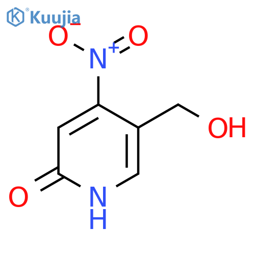 2-Hydroxy-4-nitropyridine-5-methanol structure