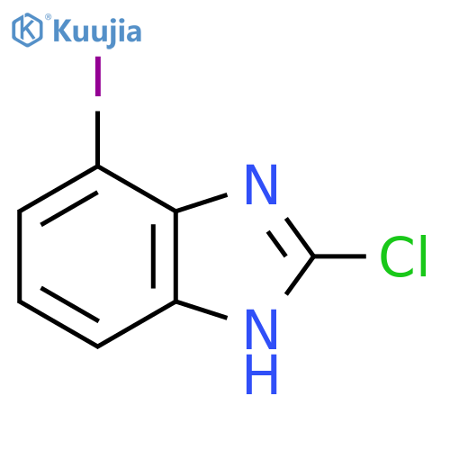 2-Chloro-7-iodo-1H-benzimidazole structure