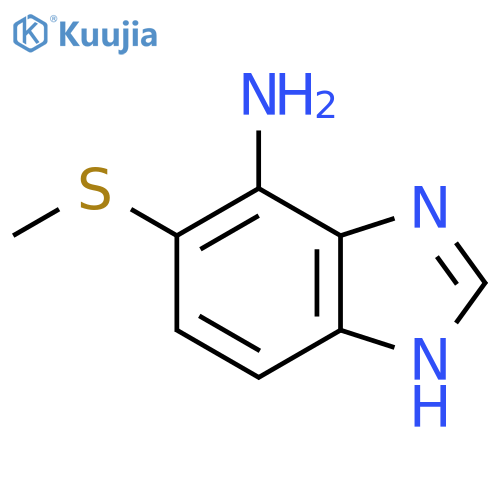 7-Amino-6-methylthio-1H-benzimidazole structure