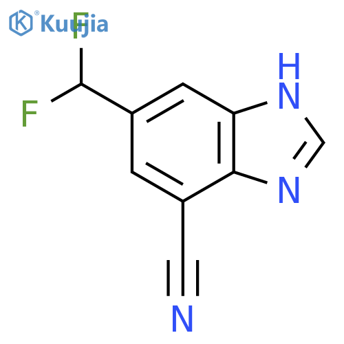 7-Cyano-5-difluoromethyl-1H-benzimidazole structure