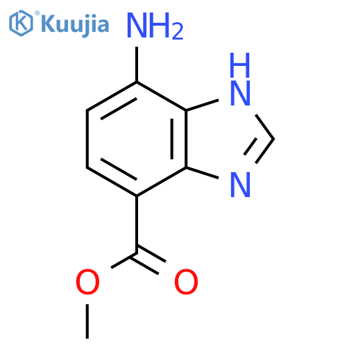 Methyl 7-amino-1H-benzimidazole-4-carboxylate structure