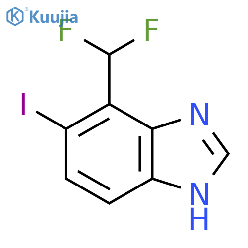 7-Difluoromethyl-6-iodo-1H-benzimidazole structure