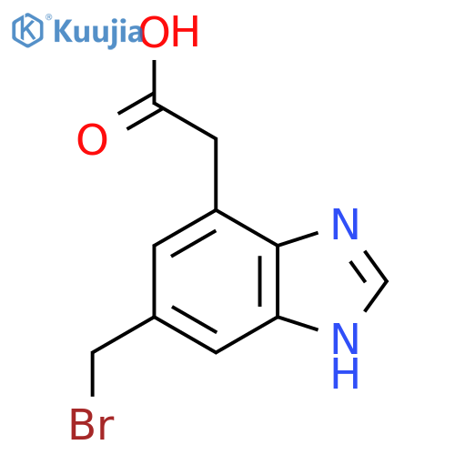 5-Bromomethyl-1H-benzimidazole-7-acetic acid structure