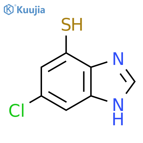 6-Chloro-4-mercapto-1H-benzimidazole structure