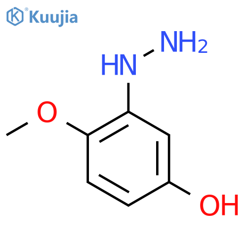 5-Hydroxy-2-methoxyphenylhydrazine structure