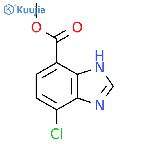 Methyl 4-chloro-1H-benzimidazole-7-carboxylate structure