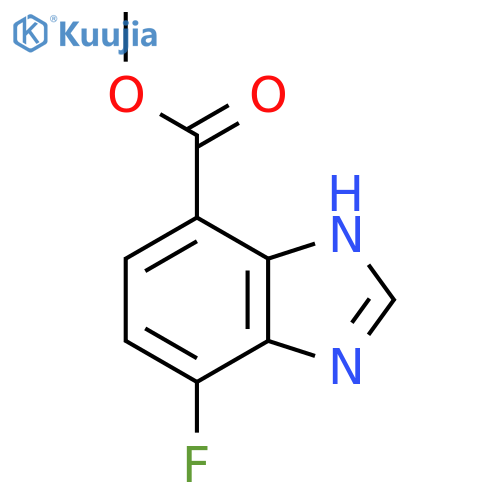 Methyl 4-fluoro-1H-benzimidazole-7-carboxylate structure