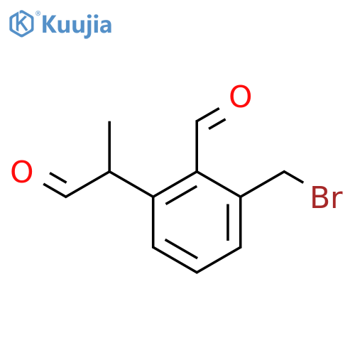 3-(Bromomethyl)-2-formylphenylpropanal structure