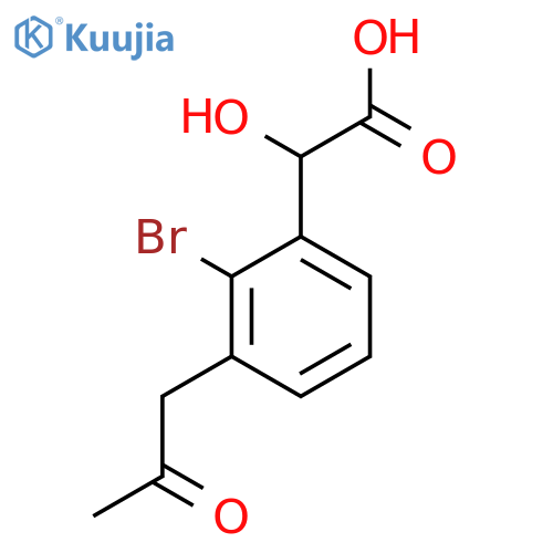 2-Bromo-3-(2-oxopropyl)mandelic acid structure
