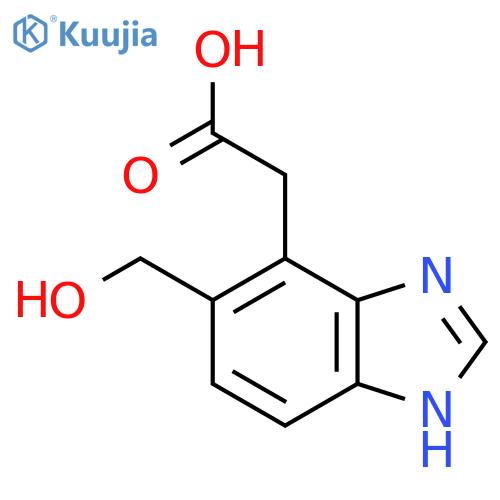 6-Hydroxymethyl-1H-benzimidazole-7-acetic acid structure