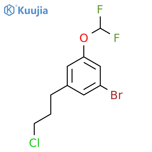 3-Bromo-5-(3-chloropropyl)(difluoromethoxy)benzene structure