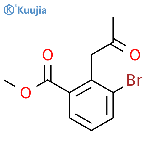 Methyl 3-bromo-2-(2-oxopropyl)benzoate structure