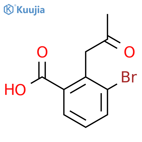 3-Bromo-2-(2-oxopropyl)benzoic acid structure