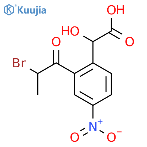 2-(2-Bromopropanoyl)-4-nitromandelic acid structure