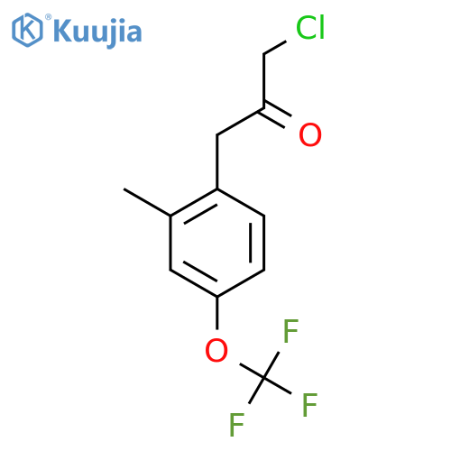 2-(3-Chloro-2-oxopropyl)-5-(trifluoromethoxy)toluene structure