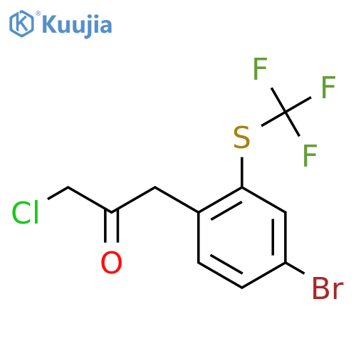 1-(4-Bromo-2-(trifluoromethylthio)phenyl)-3-chloropropan-2-one structure
