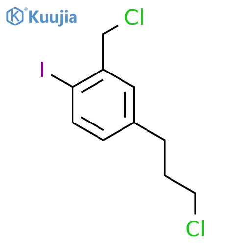 5-(3-Chloropropyl)-2-iodobenzyl chloride structure
