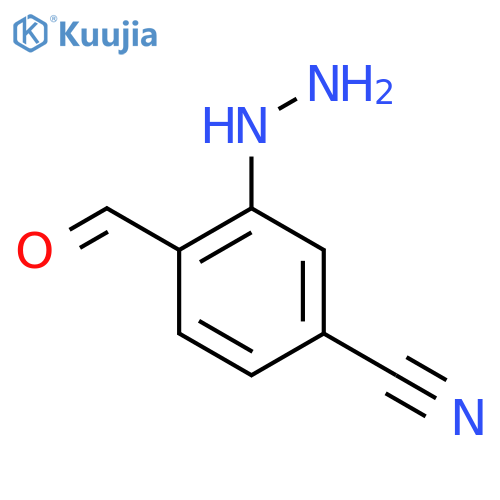 5-Cyano-2-formylphenylhydrazine structure
