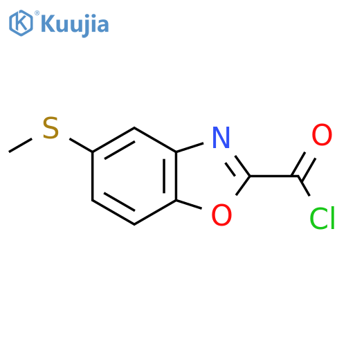 5-(Methylthio)benzo[d]oxazole-2-carbonyl chloride structure