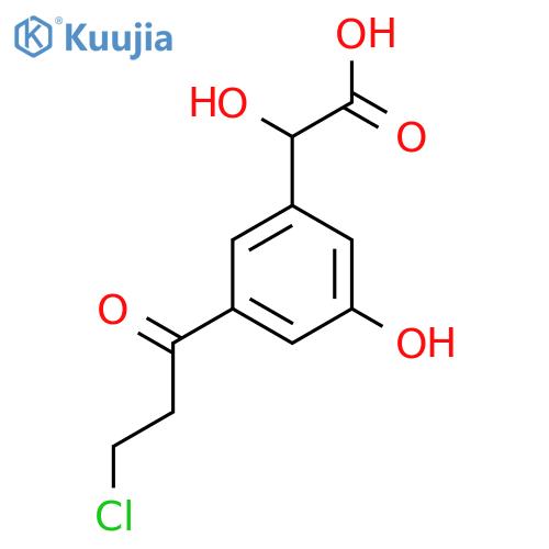3-(3-Chloropropanoyl)-5-hydroxymandelic acid structure