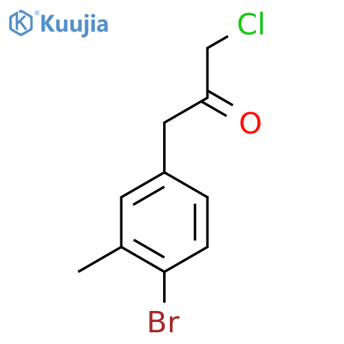 1-(4-Bromo-3-methylphenyl)-3-chloropropan-2-one structure