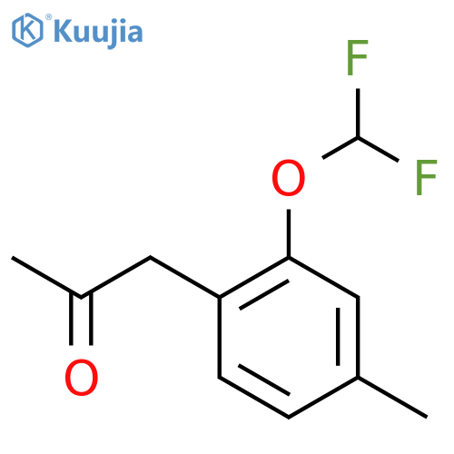 1-(2-(Difluoromethoxy)-4-methylphenyl)propan-2-one structure