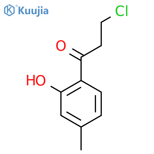 2-(3-Chloropropanoyl)-5-methylphenol structure