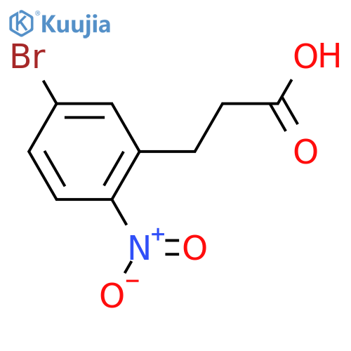 3-(5-Bromo-2-nitrophenyl)propanoic acid structure