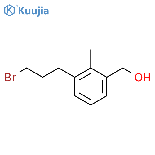 3-(3-Bromopropyl)-2-methylbenzyl alcohol structure