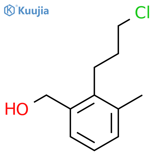 2-(3-Chloropropyl)-3-methylbenzyl alcohol structure