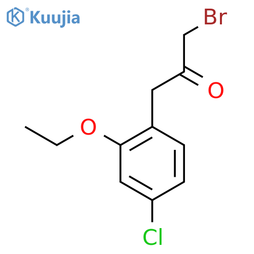 1-Bromo-3-(4-chloro-2-ethoxyphenyl)propan-2-one structure