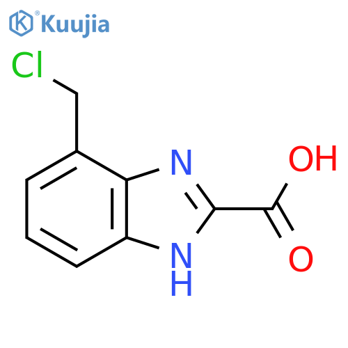 7-Chloromethyl-1H-benzimidazole-2-carboxylic acid structure