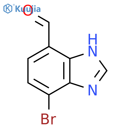 7-Bromo-4-formyl-1H-benzimidazole structure
