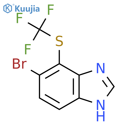 5-Bromo-4-trifluoromethylthio-1H-benzimidazole structure