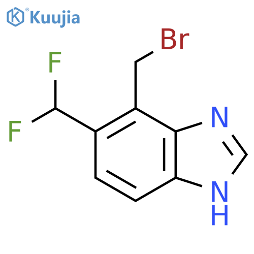 4-Bromomethyl-5-difluoromethyl-1H-benzimidazole structure