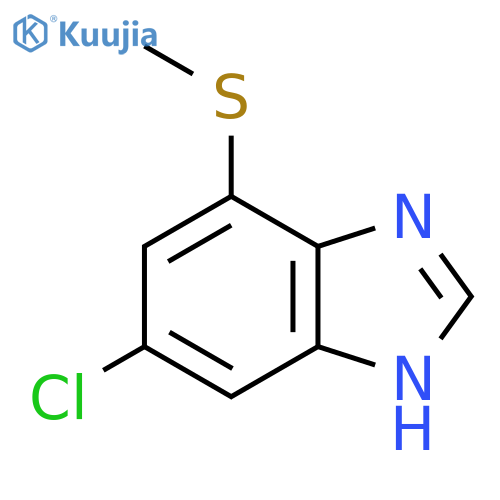 6-Chloro-4-methylthio-1H-benzimidazole structure