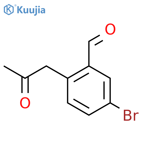 5-Bromo-2-(2-oxopropyl)benzaldehyde structure