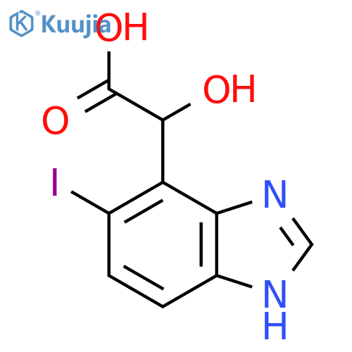 2-(6-Iodo-1H-benzo[d]imidazol-7-yl)-2-hydroxyacetic acid structure