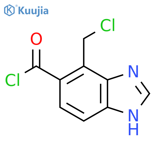 4-Chloromethyl-1H-benzimidazole-5-carbonyl chloride structure