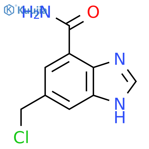 6-Chloromethyl-1H-benzimidazole-4-carboxamide structure