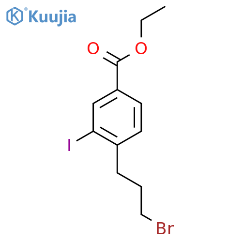 Ethyl 4-(3-bromopropyl)-3-iodobenzoate structure