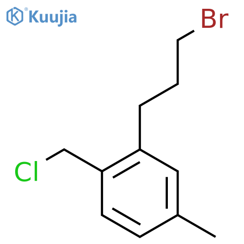 3-(3-Bromopropyl)-4-(chloromethyl)toluene structure