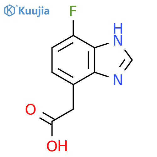 4-Fluoro-1H-benzimidazole-7-acetic acid structure